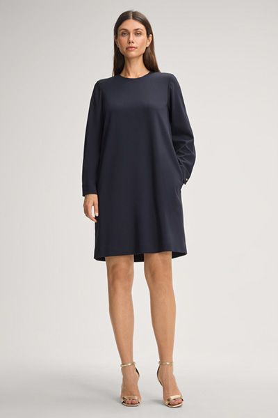 Minimalistisches Langarm-Hängerkleid
