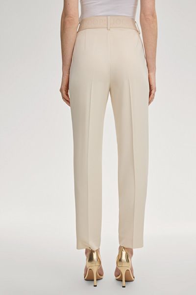 Elegante Stoffhose mit Logo-Anhänger
