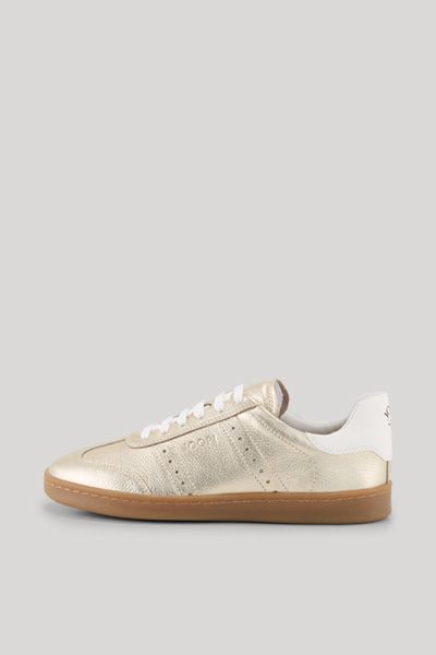 Low-Top Sneaker aus Metallic-Leder