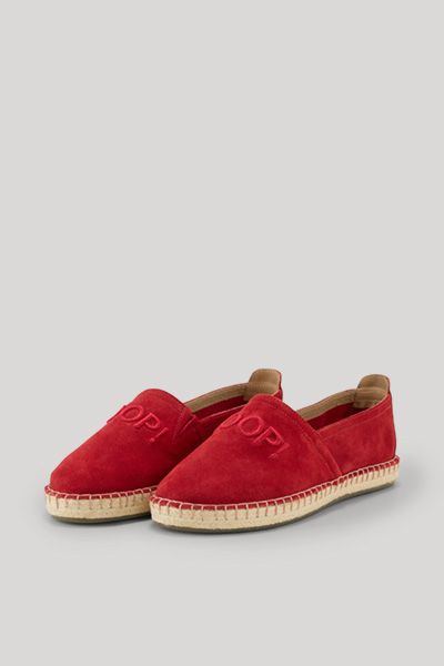 Slipper aus Veloursleder mit Logo