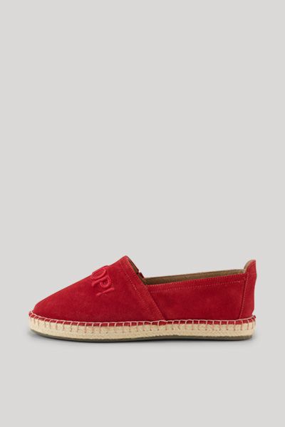 Slipper aus Veloursleder mit Logo