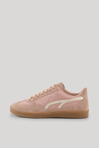 Sneaker aus Veloursleder-Nylon-Mix