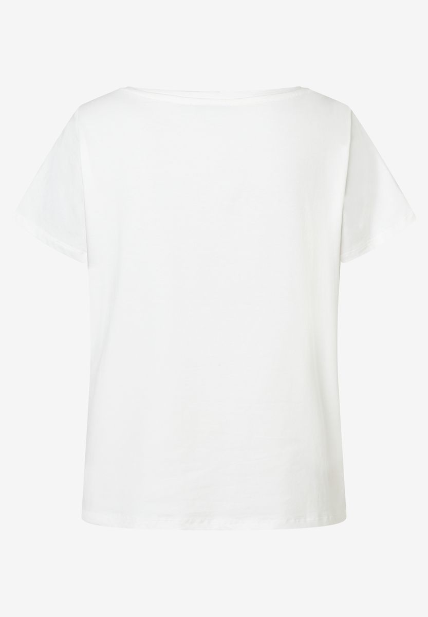 Baumwoll-T-Shirt mit floralem Grafikprint