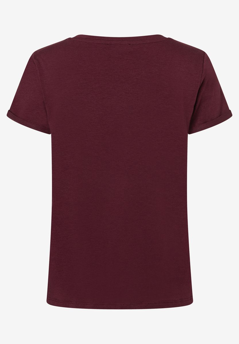 T-Shirt mit abstraktem Mixed-Media-Print