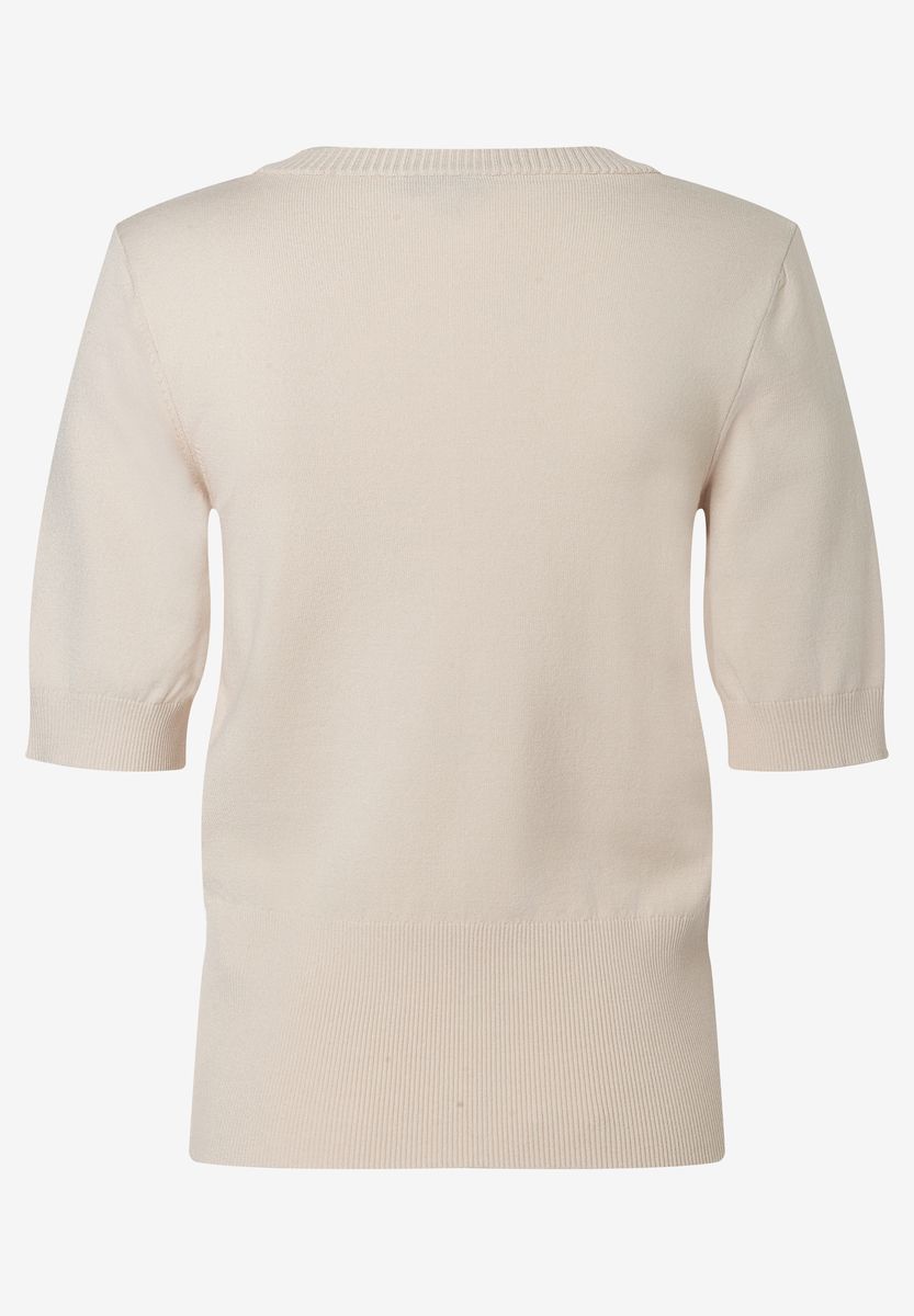 Klassischer V-Ausschnitt Pullover Kurzarm