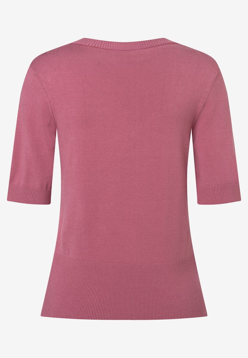 Feinstrick-Pullover mit V-Ausschnitt