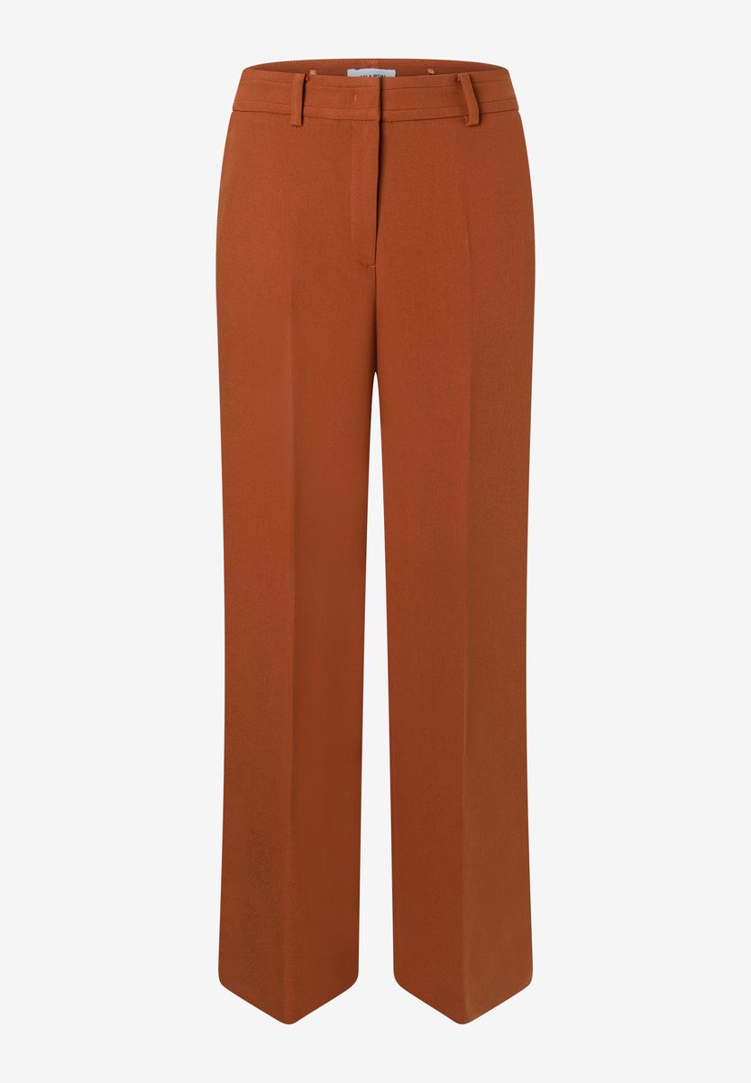 Elegante Weit Geschnittene Stoffhose