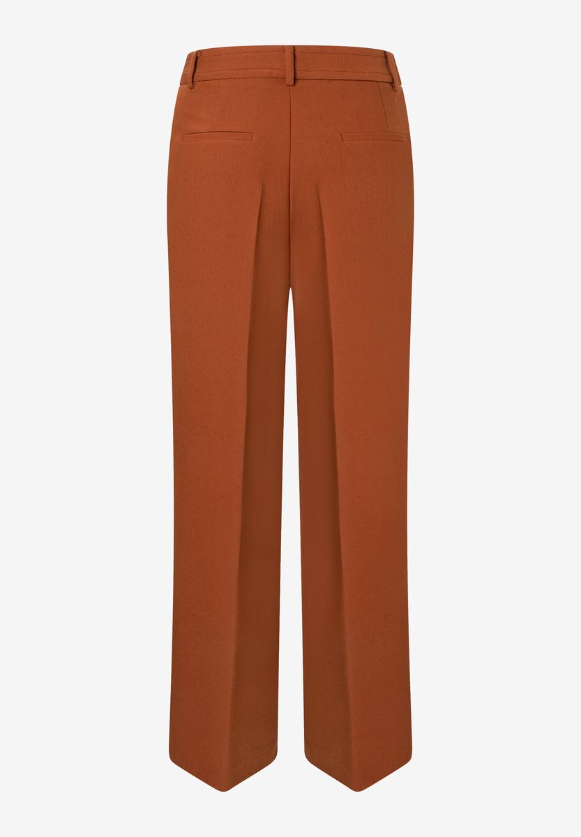 Elegante Weit Geschnittene Stoffhose