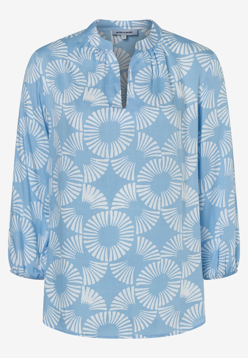 Bedruckte Viskose-Tunika-Bluse