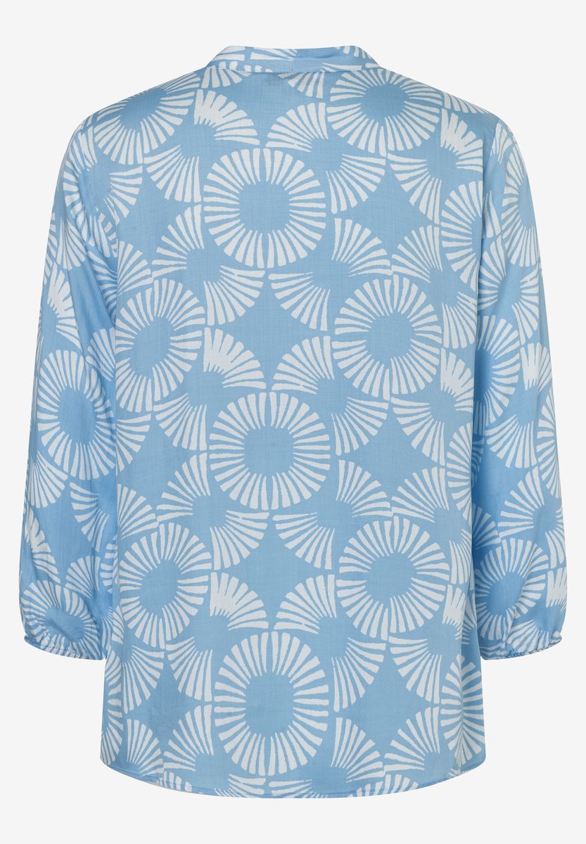 Bedruckte Viskose-Tunika-Bluse