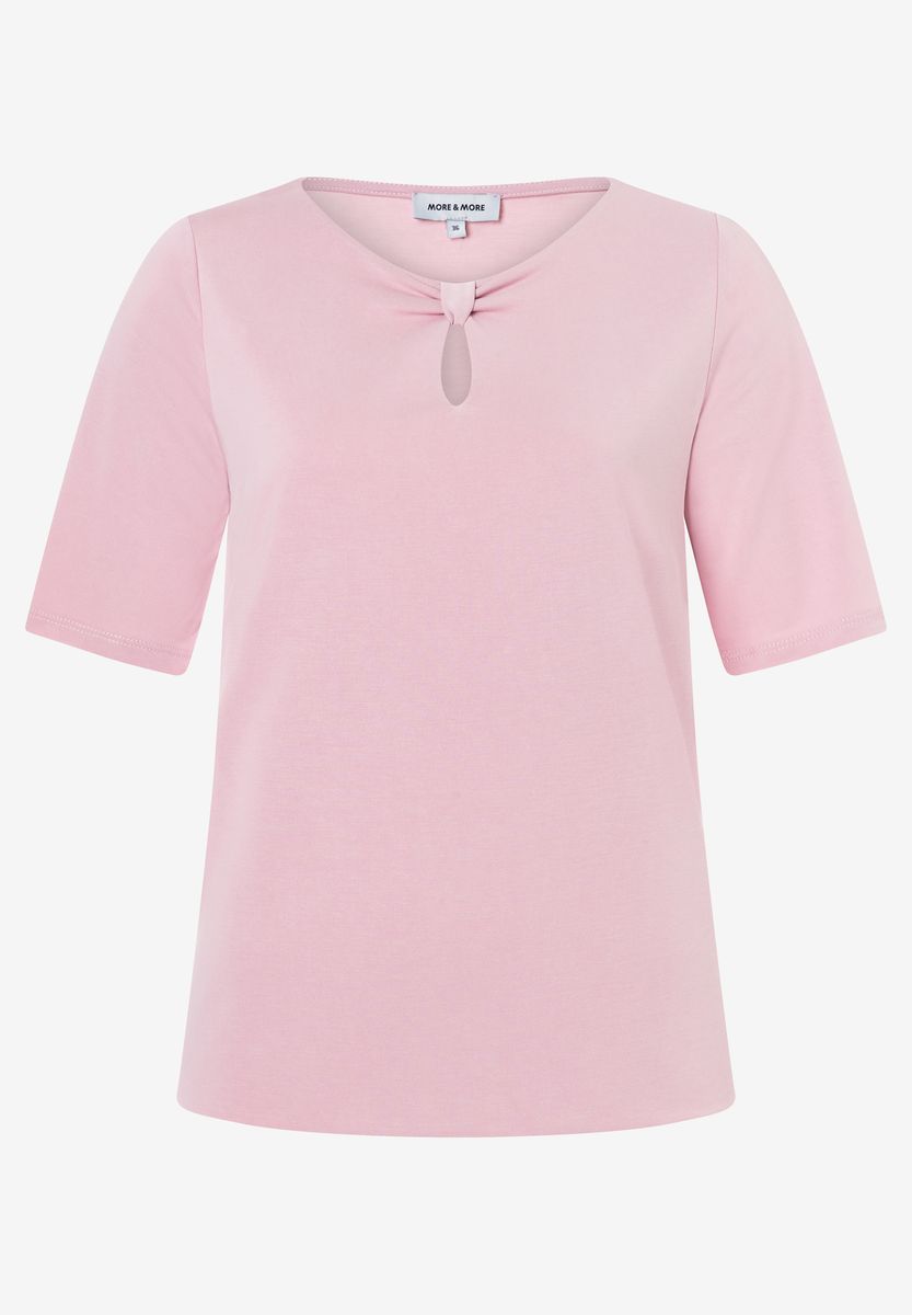 T-Shirt mit Knoten-Detail vorne