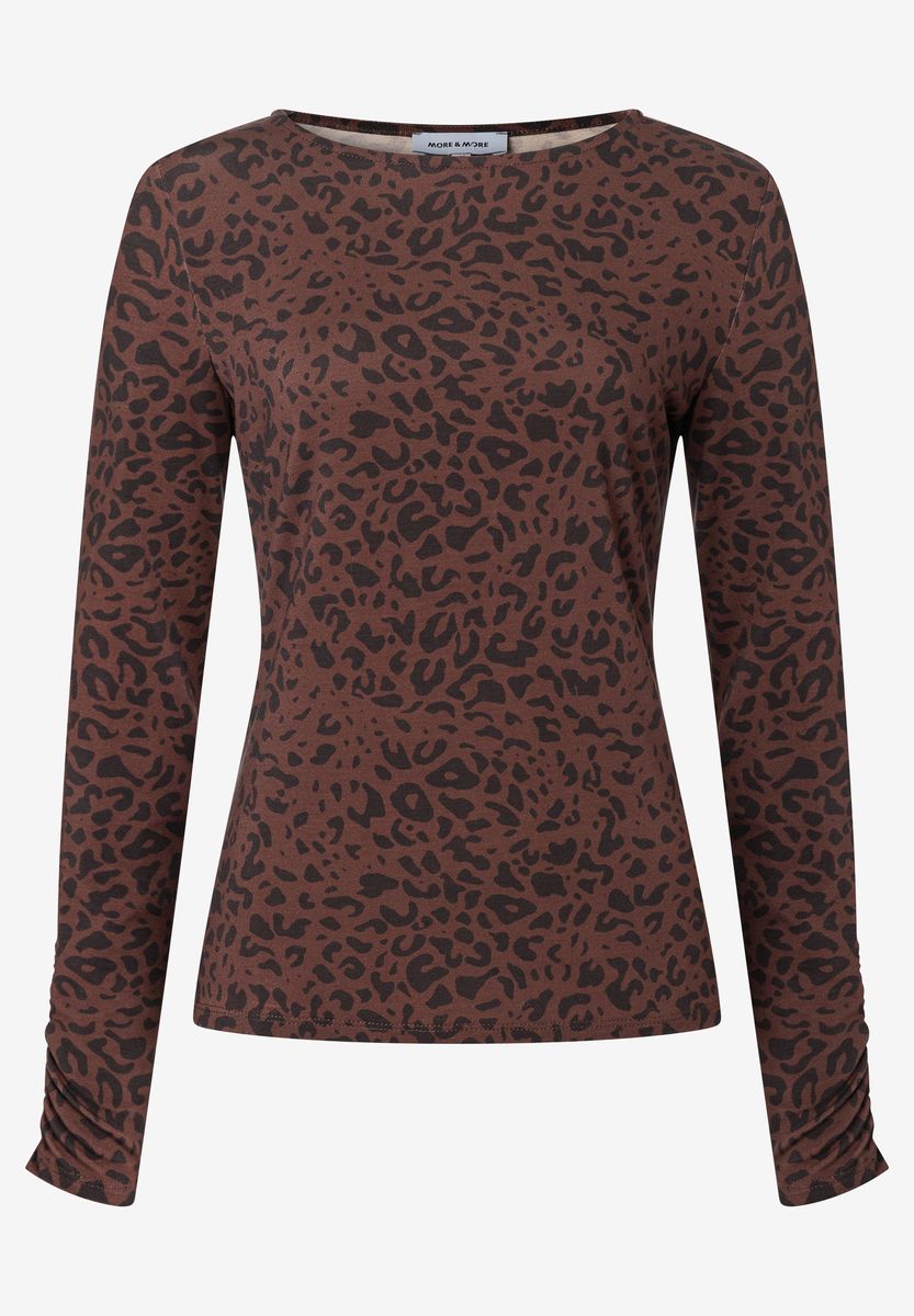 Langarmshirt mit Leopardenmuster