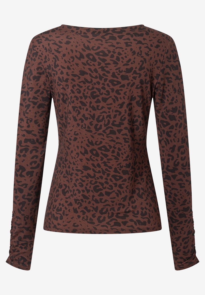 Langarmshirt mit Leopardenmuster