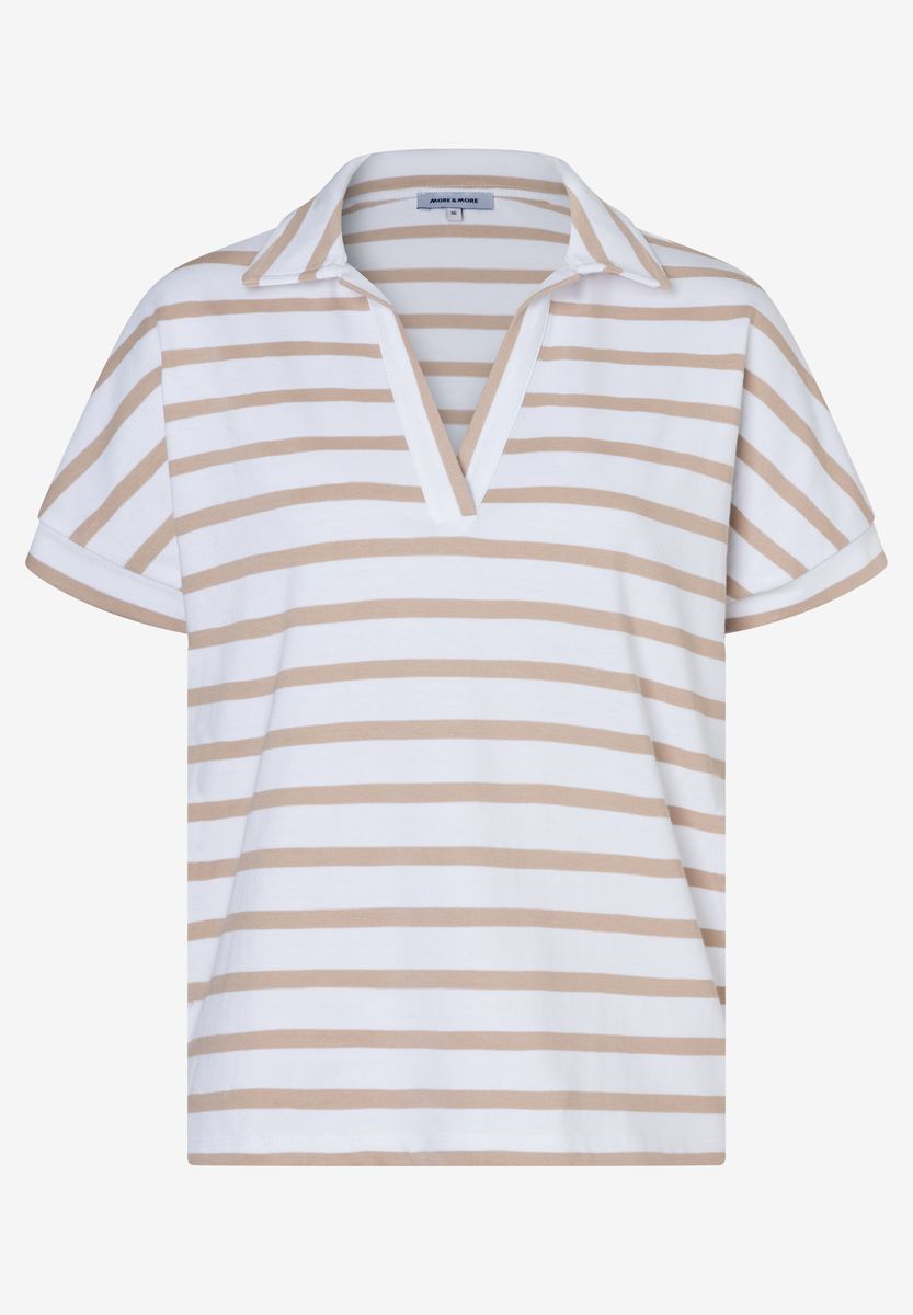 Gestreiftes Polo-Oberteil in Relaxed-Fit