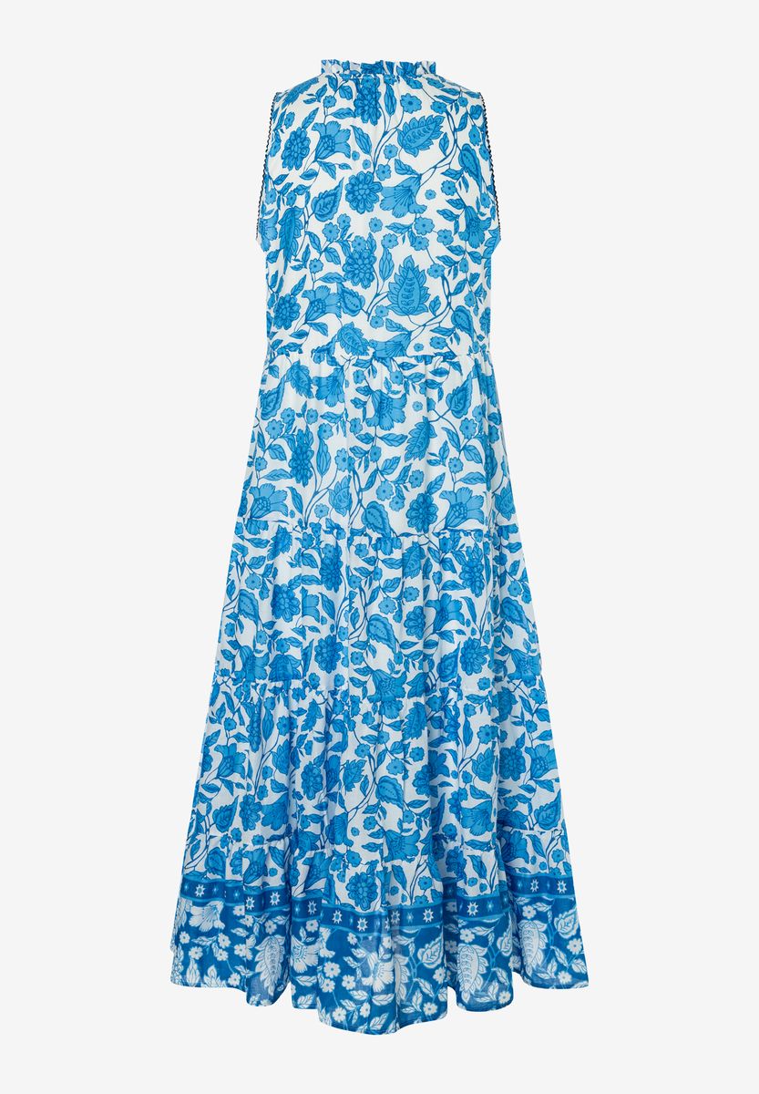 Gestuftes Maxikleid mit Blumenprint
