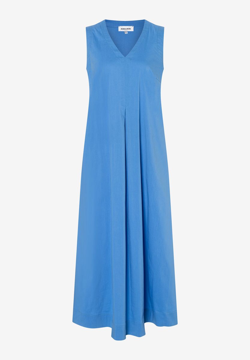 Minimalistisches ärmelloses V-Ausschnitt-Maxikleid