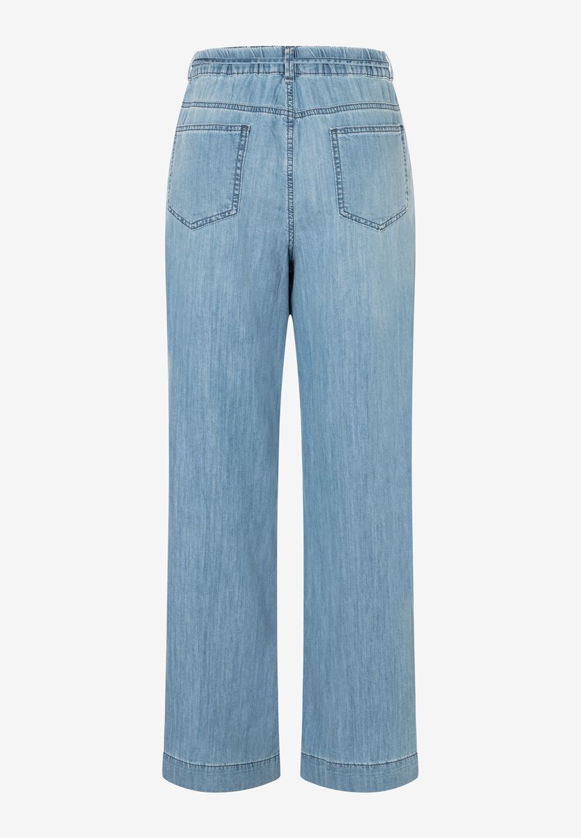 Weite Jeans mit Tunnelzug
