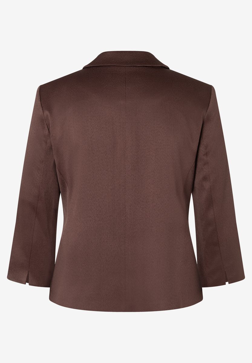 Strukturierter Einknopf-Blazer mit Dreiviertelarm
