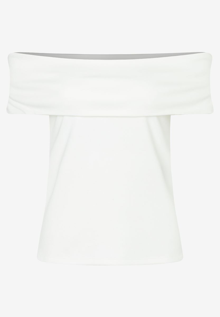 Elegantes Schulterfreies Carmen-Top