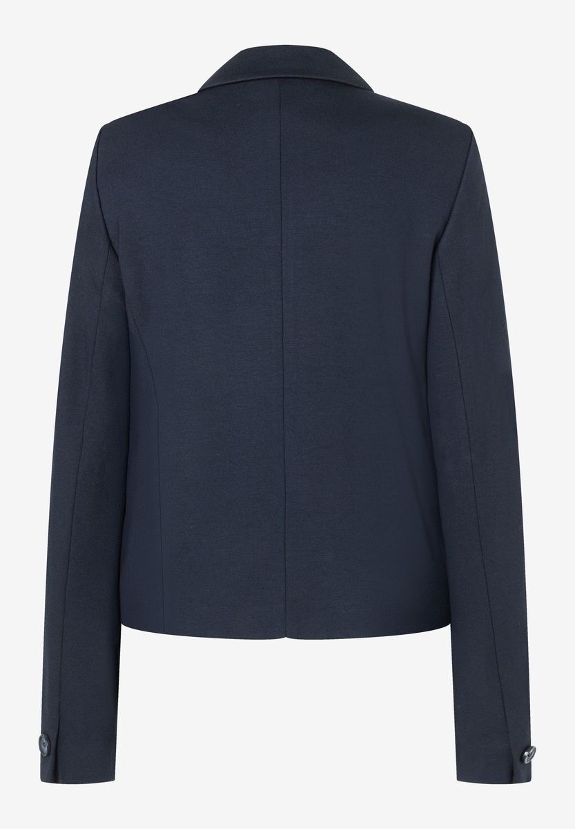Taillierter Jerseyblazer mit aufgesetzten Taschen