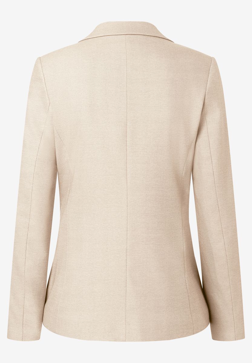 Einreihiger taillierter Blazer mit Taschen