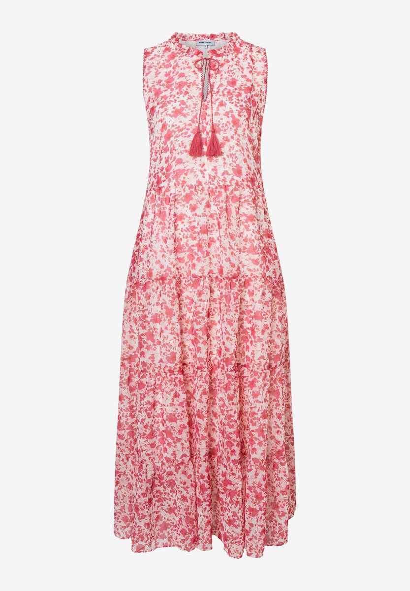 Gestuftes Maxikleid mit Blumenprint