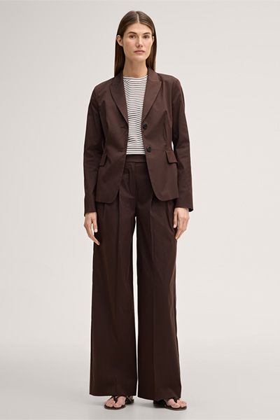 Eleganter Baumwollstretch-Blazer Schmal