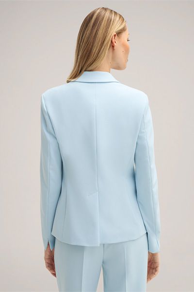 Schmal geschnittener Viskose-Crêpe-Blazer