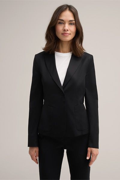 Taillierter Cotton-Popeline-Stretch-Blazer