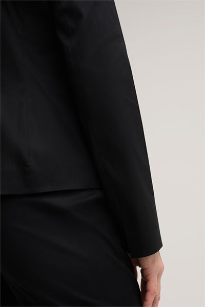 Taillierter Cotton-Popeline-Stretch-Blazer