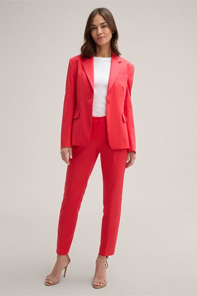 Taillierter Baumwoll-Stretch-Blazer