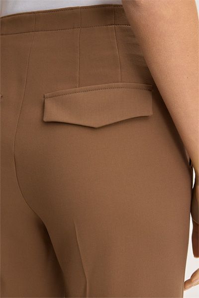 Hochtaillierte Marlene-Hose mit weitem Bein