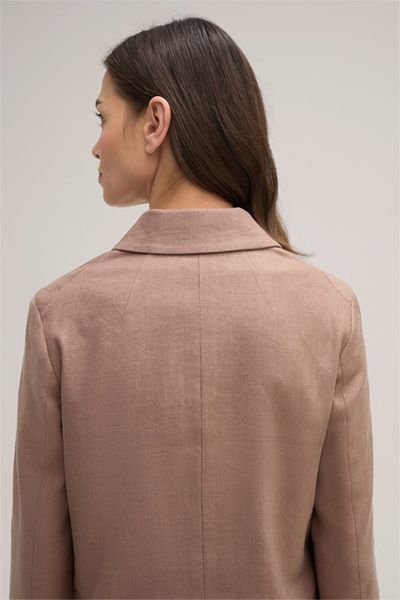 Kurzer Blazer aus Leinenmischung