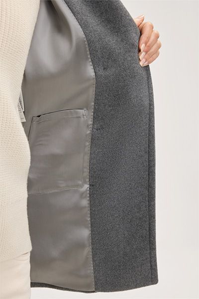 Zweireihige Cabanjacke aus Wollmix