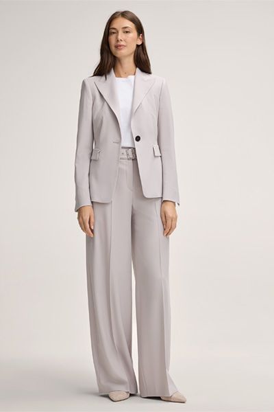 Taillierter Einknopf-Blazer aus Schurwolle
