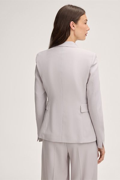 Taillierter Einknopf-Blazer aus Schurwolle