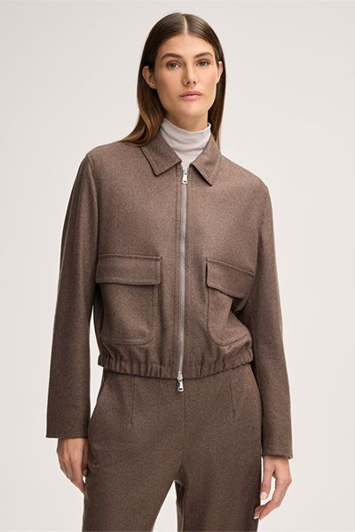 Kurzjacke aus weicher Kaschmirmischung