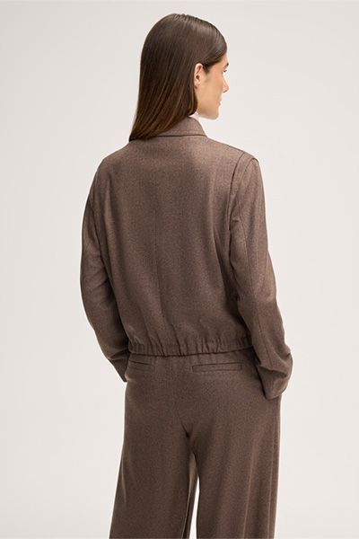 Kurzjacke aus weicher Kaschmirmischung
