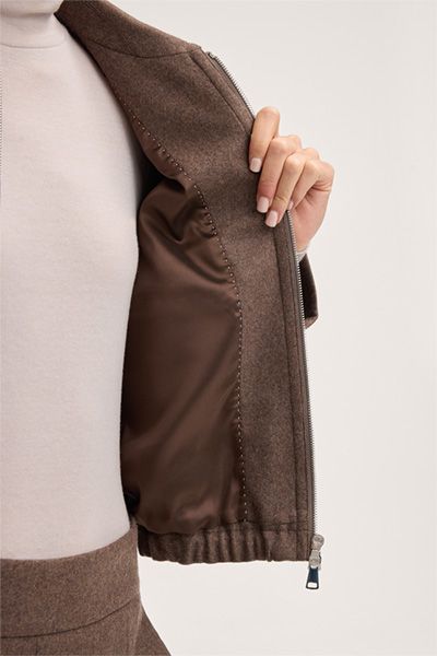 Kurzjacke aus weicher Kaschmirmischung