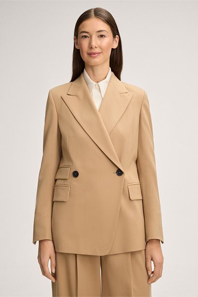 Doppelreihiger Wollmix-Blazer