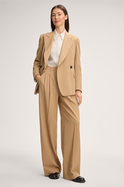 Doppelreihiger Wollmix-Blazer