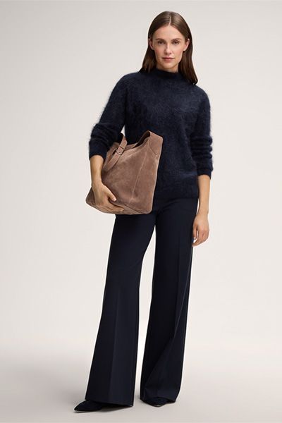 Luxuriöser Brushed-Kaschmirpullover