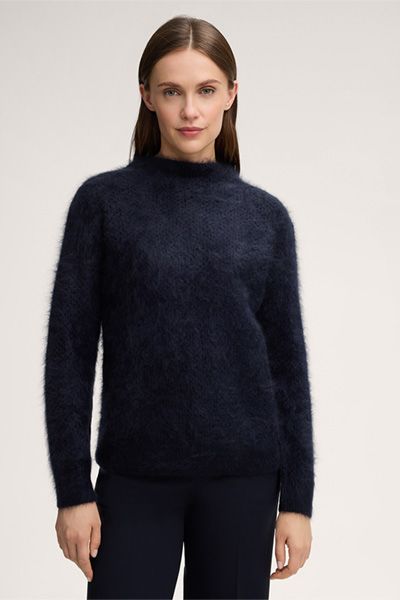 Luxuriöser Brushed-Kaschmirpullover