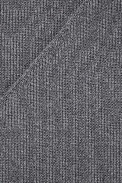 Rippstrick-Kaschmirschal mit asymmetrischen Enden