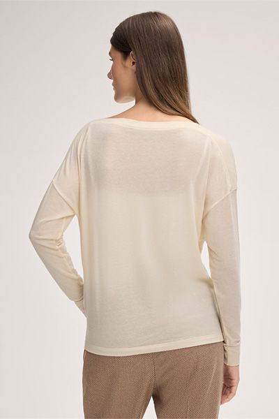 Langarmshirt mit U-Boot-Ausschnitt