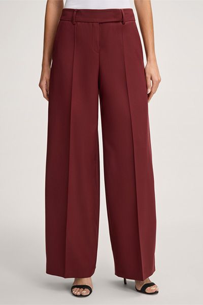 Elegante Palazzohose aus Schurwolle