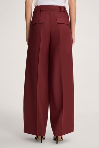 Elegante Palazzohose aus Schurwolle