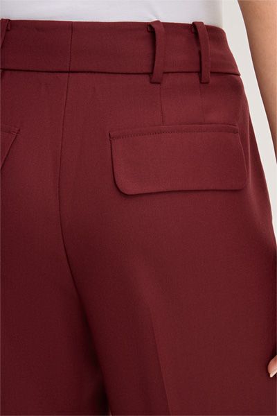Elegante Palazzohose aus Schurwolle