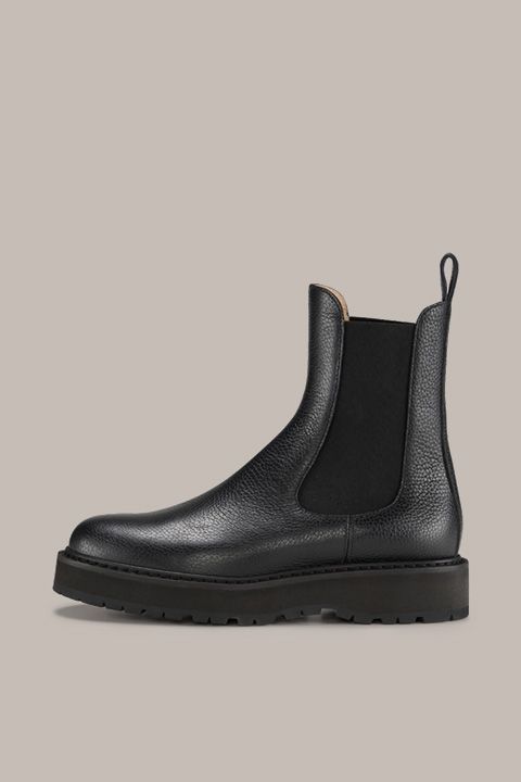 Chelsea-Boots mit profilierter Plateausohle