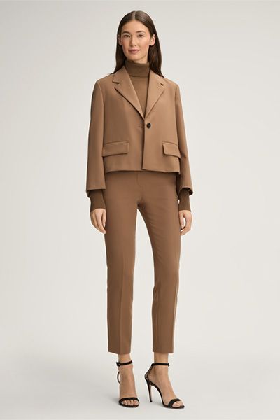 Elegante schmale verkürzte Hose